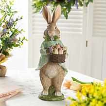 15.75"H Easter Resin Bunny Table Decor