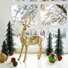 16.25" H Resin Christmas Reindeer Table Decor