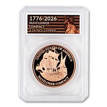 1776-2026 USA 250th Anniversary 1 oz. Copper Set of 5 Coins