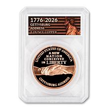 1776-2026 USA 250th Anniversary 1 oz. Copper Set of 5 Coins