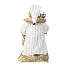 18" Faux Fur Christmas Woodland Santa Figurine