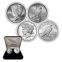 1923 BU and 2023 Proof Peace Silver Dollar 100-Year Celebration Set