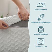 2” Bamboo Charcoal and Gel Memory Foam Mattress Topper, Twin XL