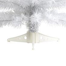 2 ft. White Artificial Christmas Tree with 35 LED Lights and 72 Ben...