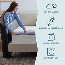 2” Lavender and Gel Memory Foam Mattress Topper, Queen