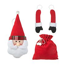 20“ H Christmas Fabric Santa Ornament