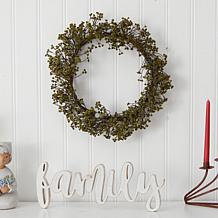 20 in. Autumn Gypsophila Artificial Wreath