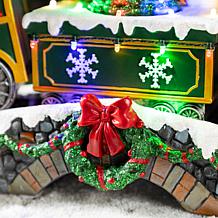 20" Lighted Christmas Resin Village with Music and Animation