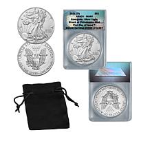 2021 Philadelphia Mint MS69 FDOI LE 3987 Emergency Silver Eagle Dollar