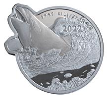 2022 Solomon Islands Limited Edition Killer Whale 2 oz. Silver $5 Coin