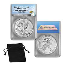 2022-W PR70 DCAM PCGS First Day of Issue Silver Eagle Dollar Coin