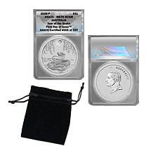 2025 MS70 ANACS FDOI LE Australia Lunar Year of the Snake Silver Coin 