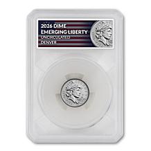 2026 Emerging Liberty 24K Gold-Plated Uncirculated Set of 4 Dimes