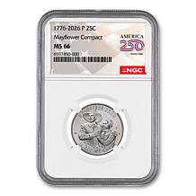 2026 Mayflower Quarter P/D NGC 66 2-piece Set - Auto-Ship®