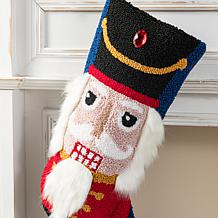 21" Nutcracker Hooked Christmas Stocking