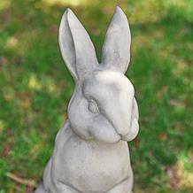 22.75"H MGO White Standing Rabbit Statue