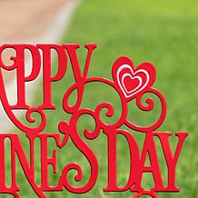 23.25"H Valentine's Day Metal Yard Stake