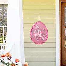 24" Pink Egg-Shaped Easter Yard Stake