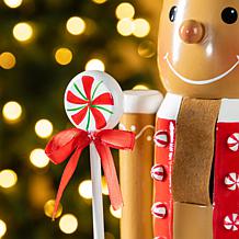 24" Wooden Gingerbread Man Nutcracker Christmas Decor