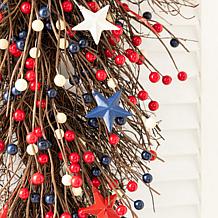 28" Patriotic Teardrop Door or Wall Hanging