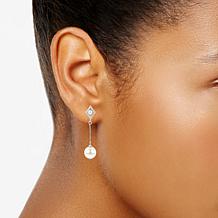 3-8.5mm Cultured Freshwater Pearl Kite Dangle Earrings