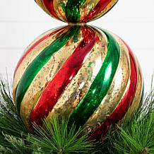 3-ft Finial Ornament Pine Topiary Tree by Nearly Natural