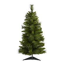 3 ft. New Haven Pine Artificial Christmas Tree with 50 Warm White L...