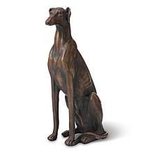 30.25"H MGO Sitting Greyhound Dog Statue