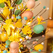 36" Easter Urn Porch Tree with Lights and Timer