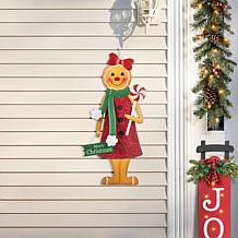 36" Gingerbread Man Metal Yard Stake