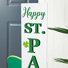 36"H St. Patrick's Wooden Leprechaun St. Patrick's Day Porch Decor