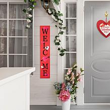 36"H Valentine‘s Wooden Welcome Porch Sign