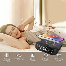 3P Experts Wireless Charger Alarm Clock