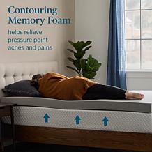 4" Bamboo Charcoal and Gel Memory Foam Mattress Topper, Full