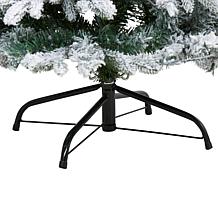 4' Flocked Vermont Mixed Pine Artificial Christmas Tree with 100 Cl...