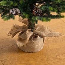 4-ft Balsam Fir Christmas Tree in Planter by Nearly Natural