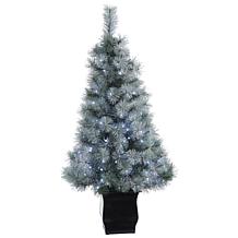 4' Snowy Mountain Pine Artificial Christmas Tree with 150 LED Light...