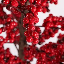 41" Christmas Berry Porch Tree with White Pot