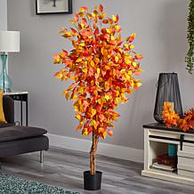5Ft. Autumn Ficus Artificial Fall Tree