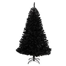 6’ Black  Christmas Tree with 400 LED Lights and 1036 Tips 