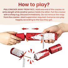 6-pack Santa, Snowman, Penguin, Reindeer Party Cracker with Gifts