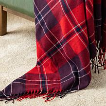 60" L x 50" W Acrylic Plaid Woven Throw