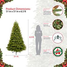 6.5' Franklin Fir Artificial Christmas Tree w/500 Clear Lights