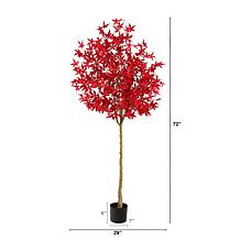 6Ft. Autumn Maple Artificial Fall Tree