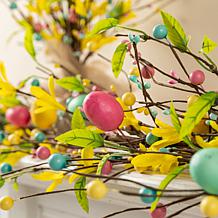 72" Easter Egg & Berries Garland with Pastel Accents