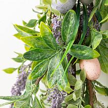 72" Easter Egg & Lavender Garland with Pastel Accents