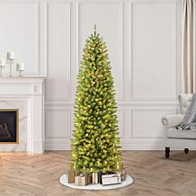 7.5' Franklin Fir Pencil Artificial Christmas Tree w/350 Clear Lights