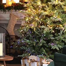 7.5ft Pre-Lit Green Full Fir Christmas Tree