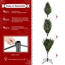 7.5ft Pre-Lit Green Full Fir Christmas Tree