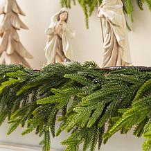 9' Christmas Greenery PE Dripping Garland